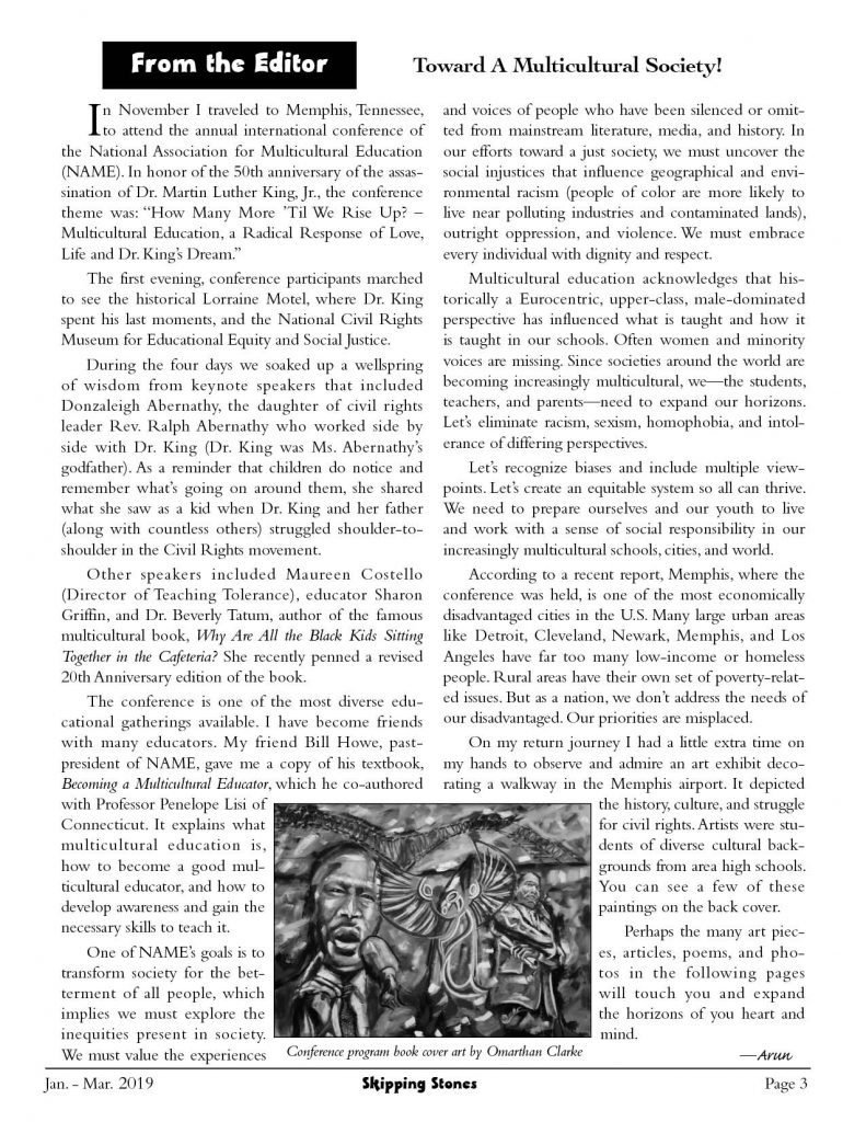 From the Editor Winter 2019