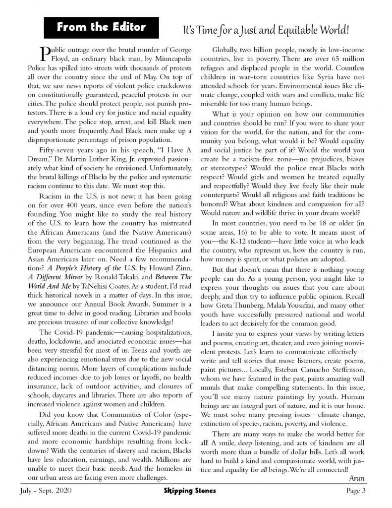 From the Editor Summer 2020