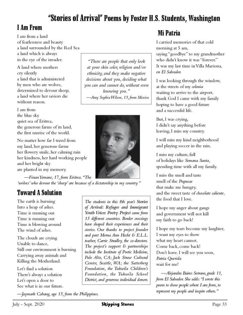 Stories of arrivals