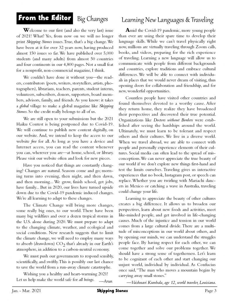 From the Editor