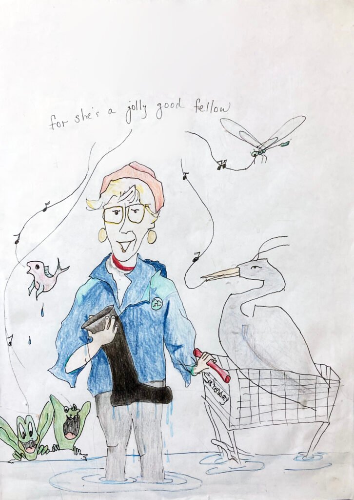Drawing of Ruth Konig